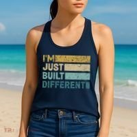 IM Just Built Different Women's Tank Top thumb 2