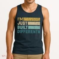 IM Just Built Different Tank Top thumb 3