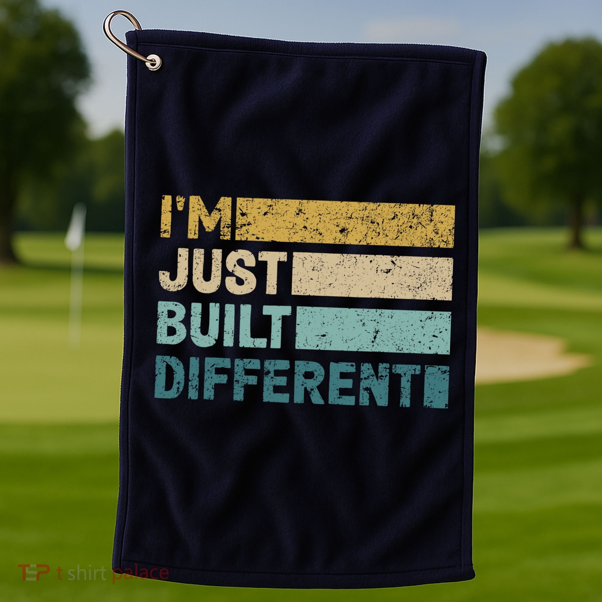 IM Just Built Different Golf Towel