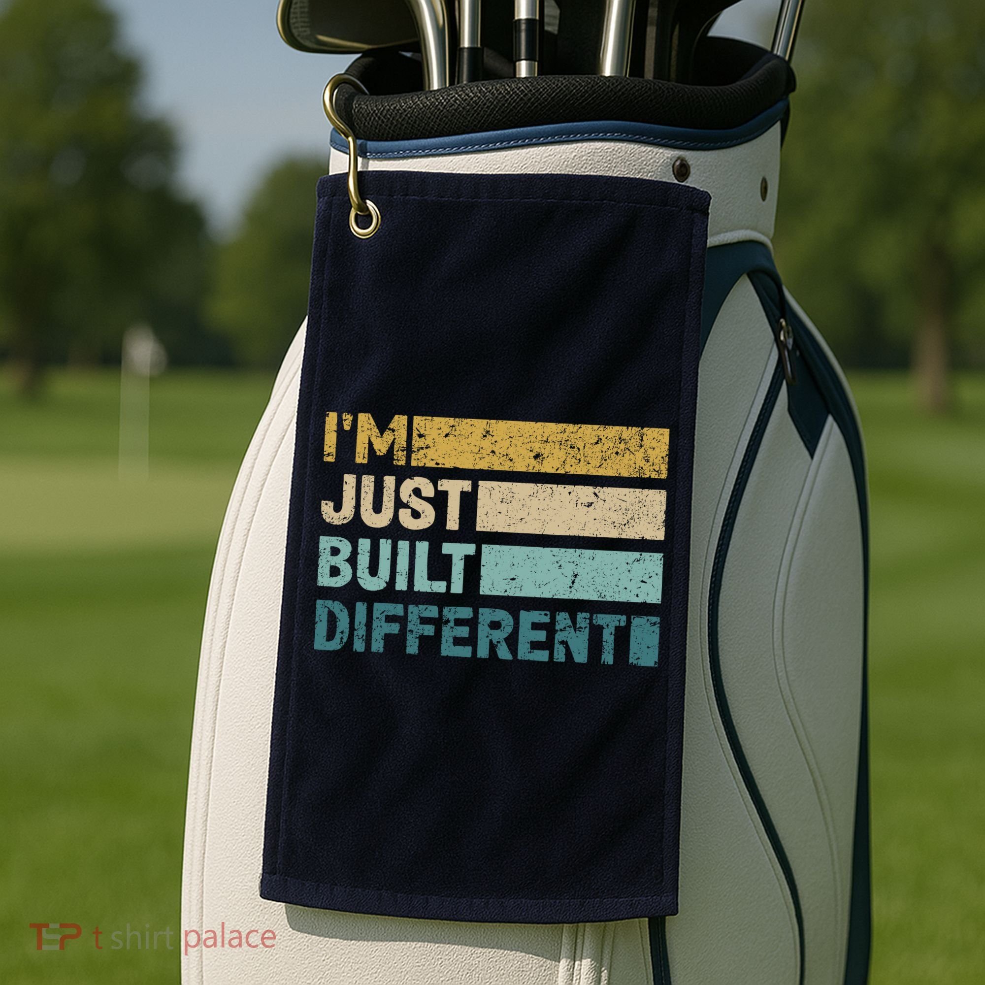 IM Just Built Different Golf Towel