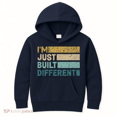 IM Just Built Different Kids Hoodie
