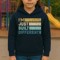 IM Just Built Different Kids Hoodie thumb 3