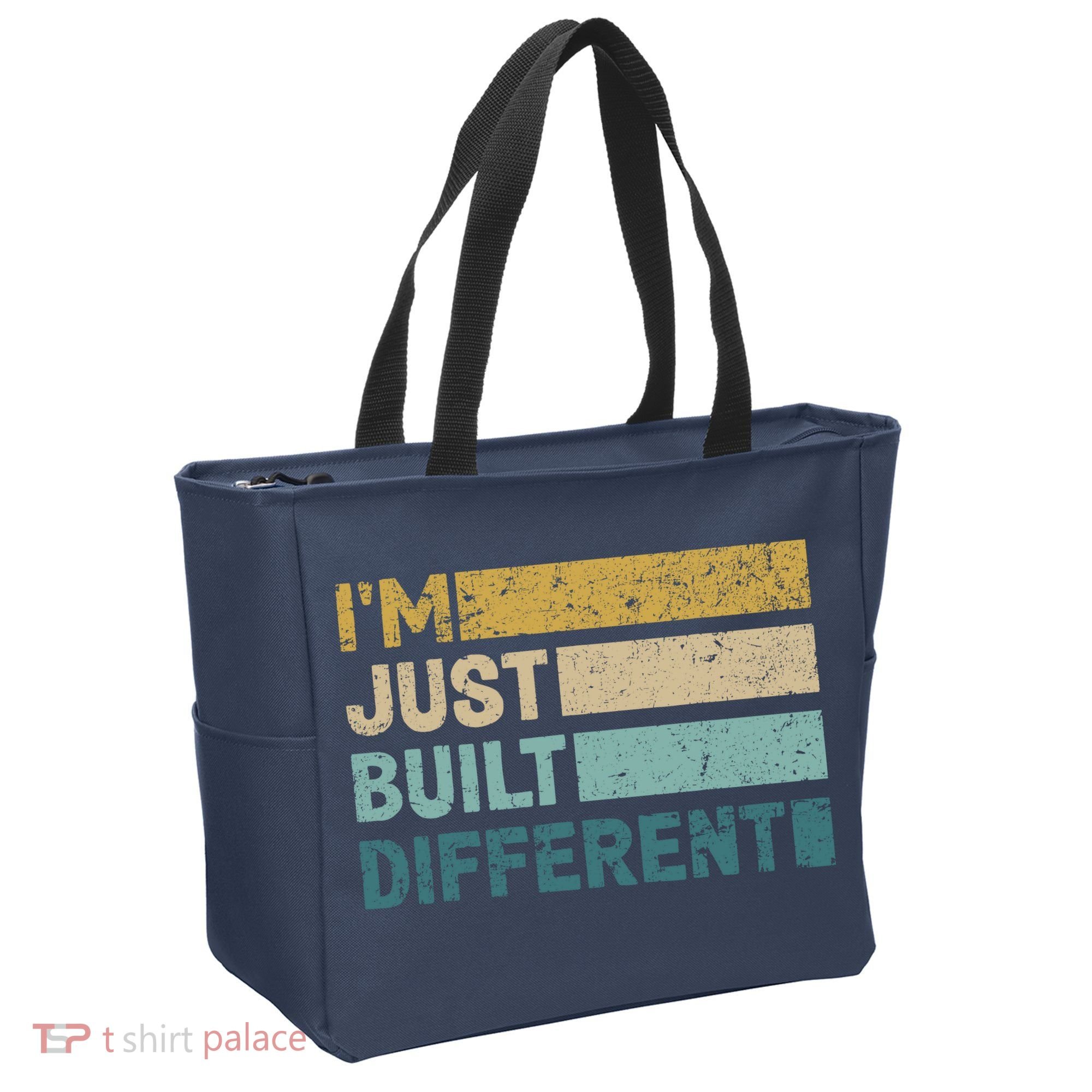 IM Just Built Different Tote Bag