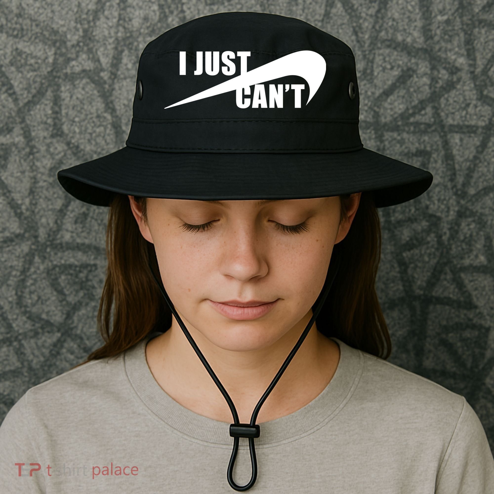 I Just Cant Nonmotivational Bucket Hat