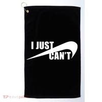 I Just Cant Nonmotivational Golf Towel thumb 0