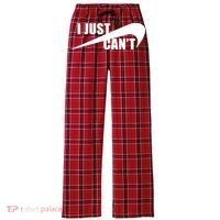 I Just Cant Nonmotivational Women's Flannel Plaid Pajama Pants thumb 0