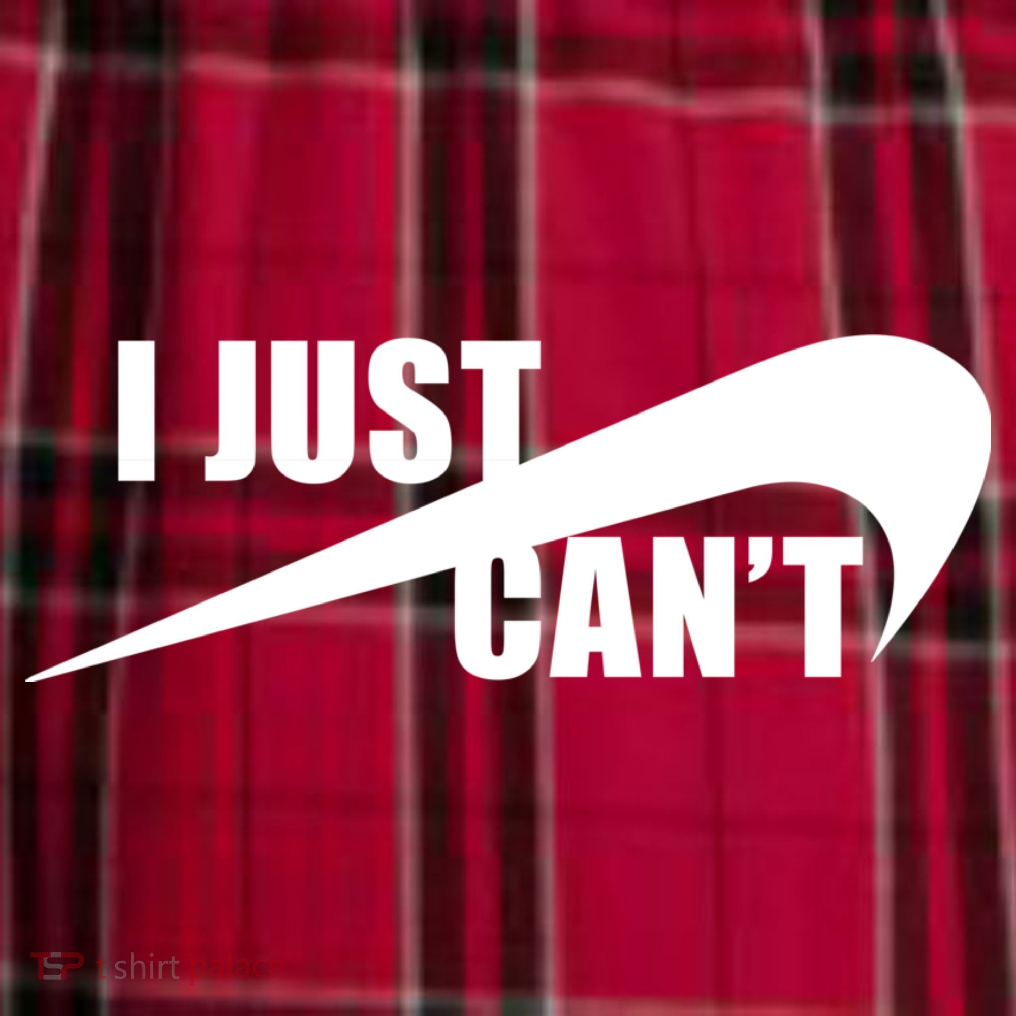 I Just Cant Nonmotivational Women's Flannel Plaid Pajama Pants