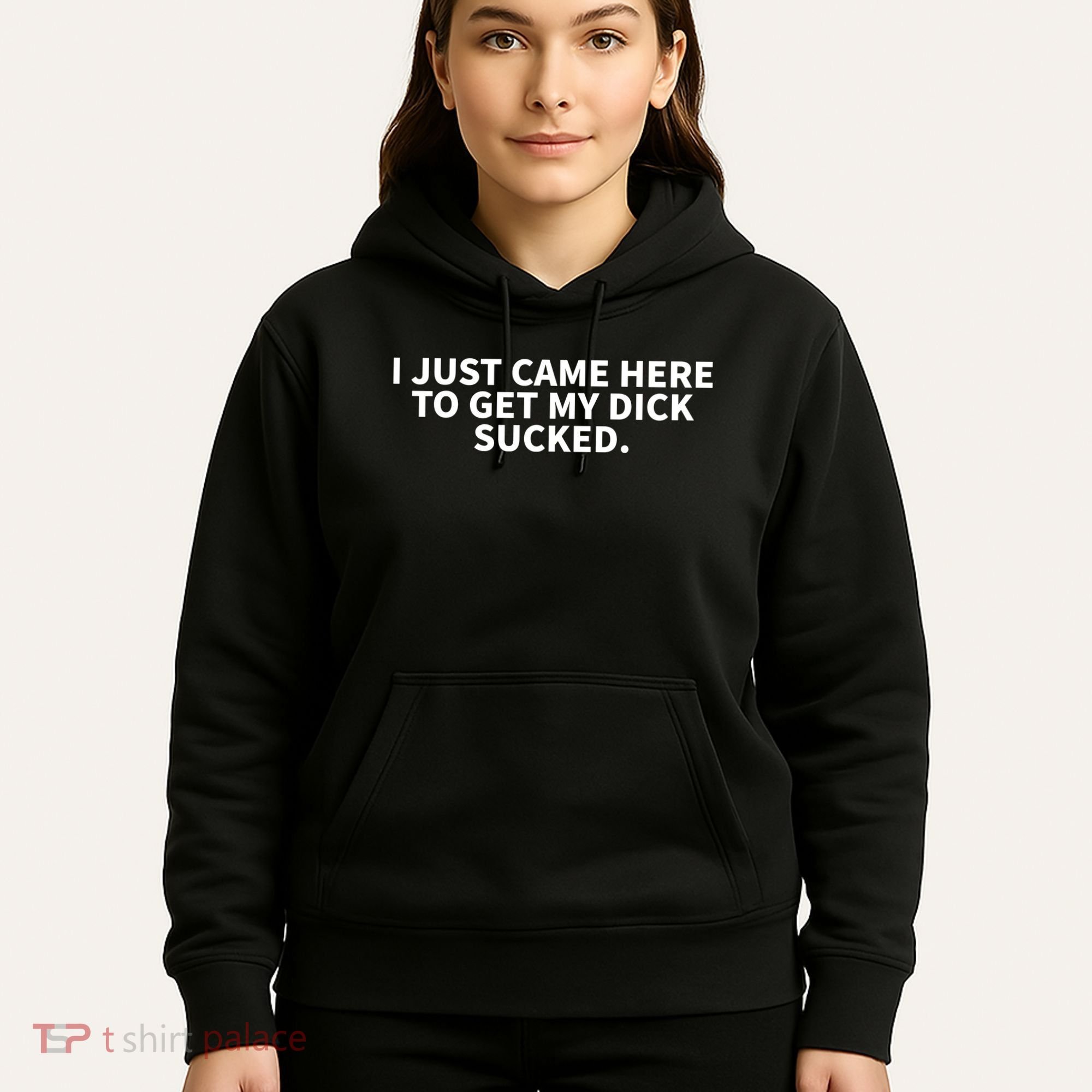 I Just Came Here To Get My Dick Sucked Funny Saying Hoodie