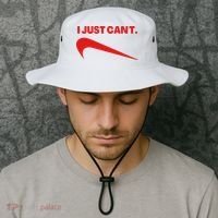 I Just Can't Funny Humor Spoof Parody Slogan Bucket Hat thumb 2