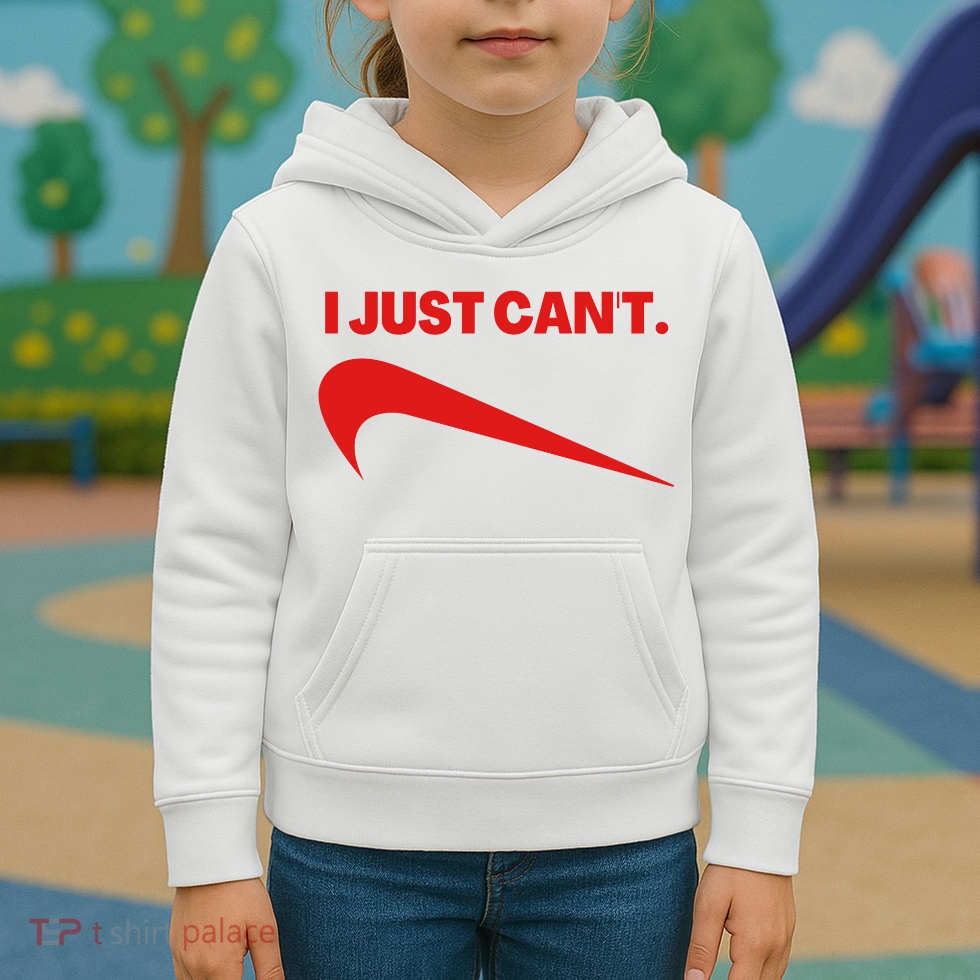 I Just Can't Funny Humor Spoof Parody Slogan Kids Hoodie