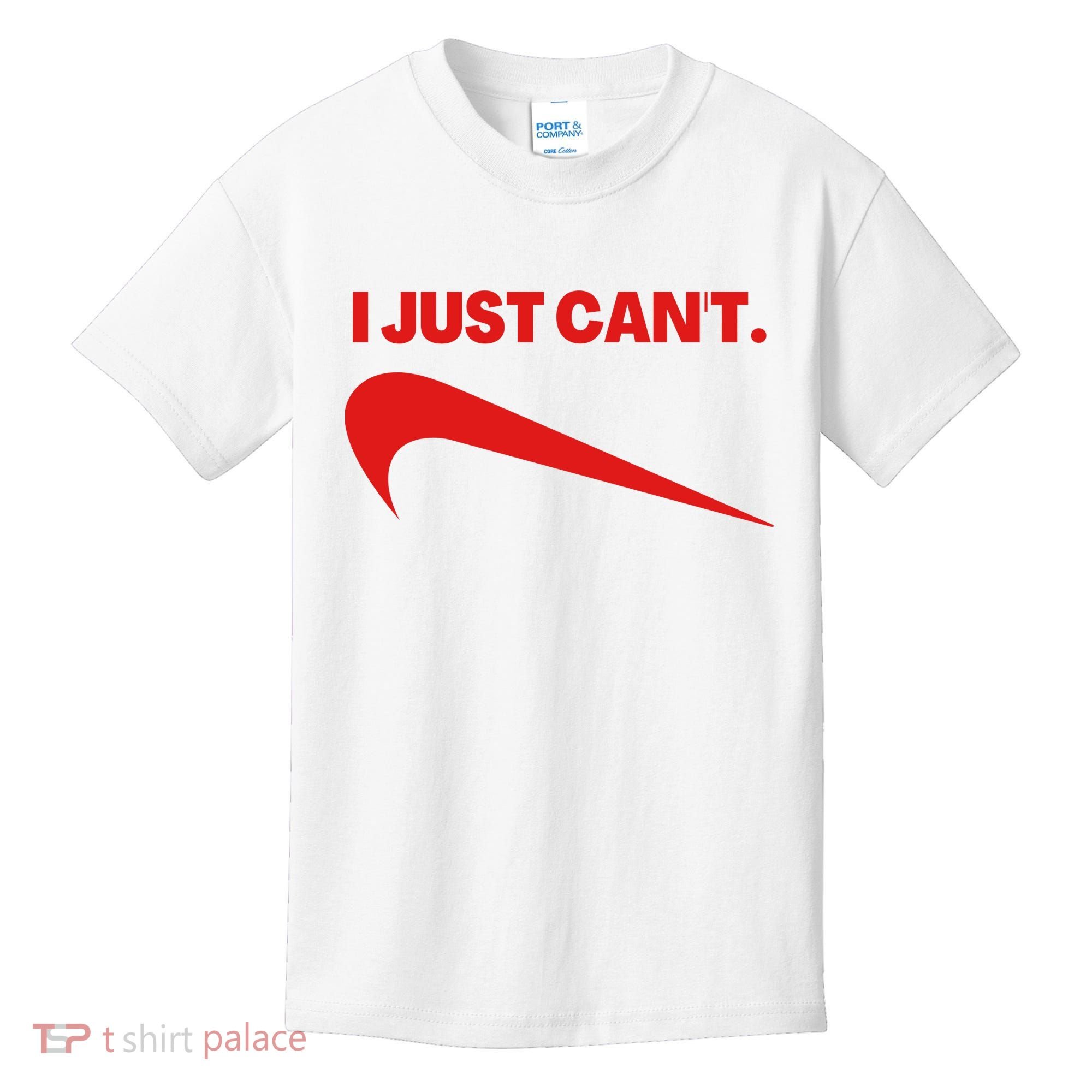 I Just Can't Funny Humor Spoof Parody Slogan Kids T-Shirt