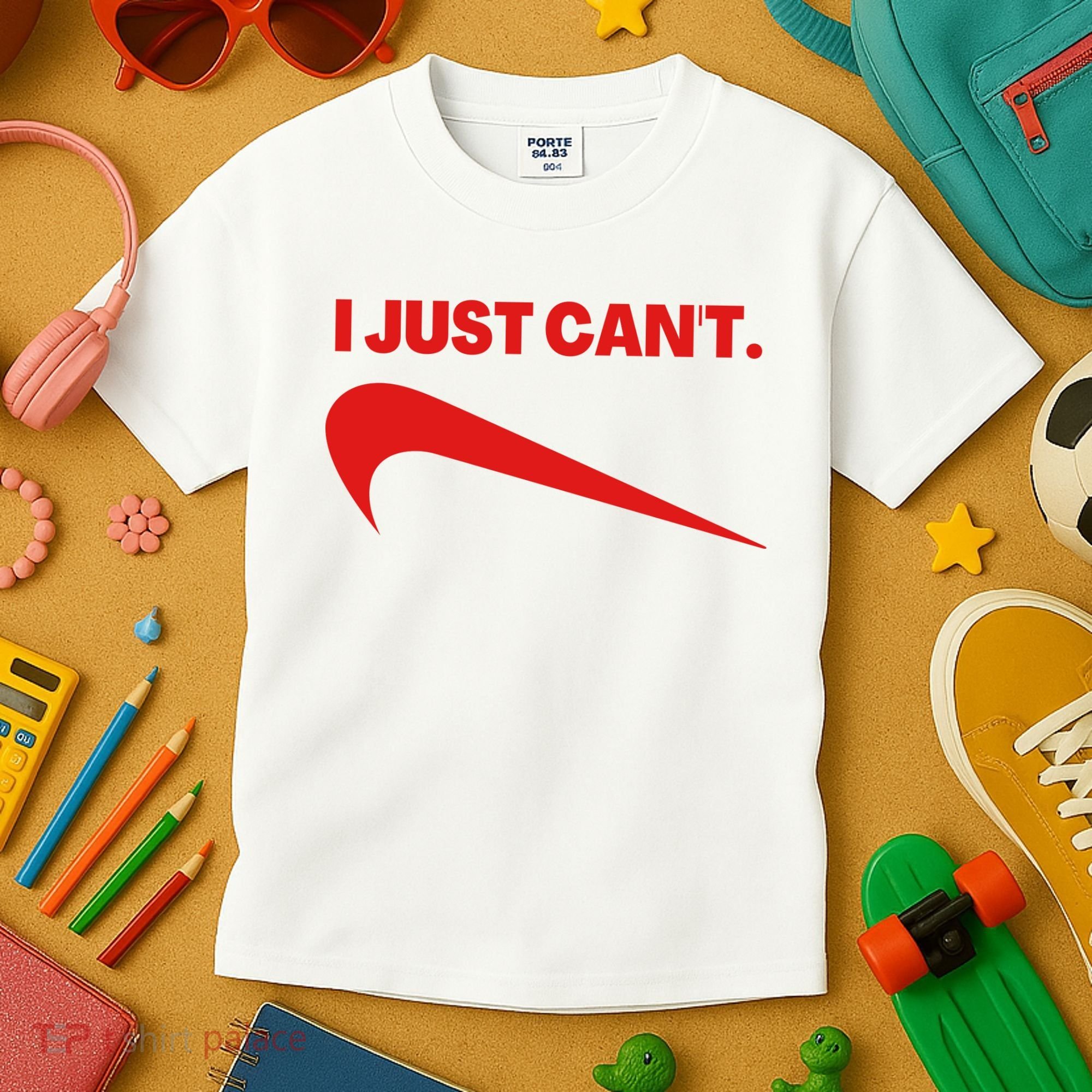 I Just Can't Funny Humor Spoof Parody Slogan Kids T-Shirt