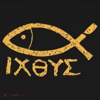 Ichthys Jesus Christ Son Of God Savior Ancient Fish Symbol Kids Hoodie thumb 5
