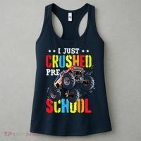 I Just Crushed Preschool Monster Truck Graduation PreK Women's Tank Top thumb 3
