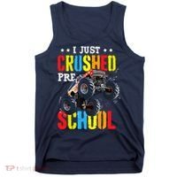 I Just Crushed Preschool Monster Truck Graduation PreK Tank Top thumb 0