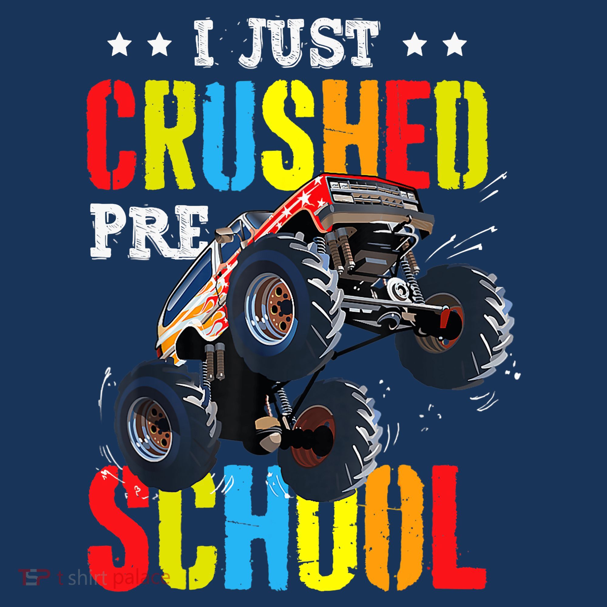 I Just Crushed Preschool Monster Truck Graduation PreK Kids Sweatshirt
