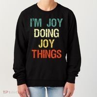 IM Joy Doing Joy Things Personalized First Name Gift Women's Sweatshirt thumb 0