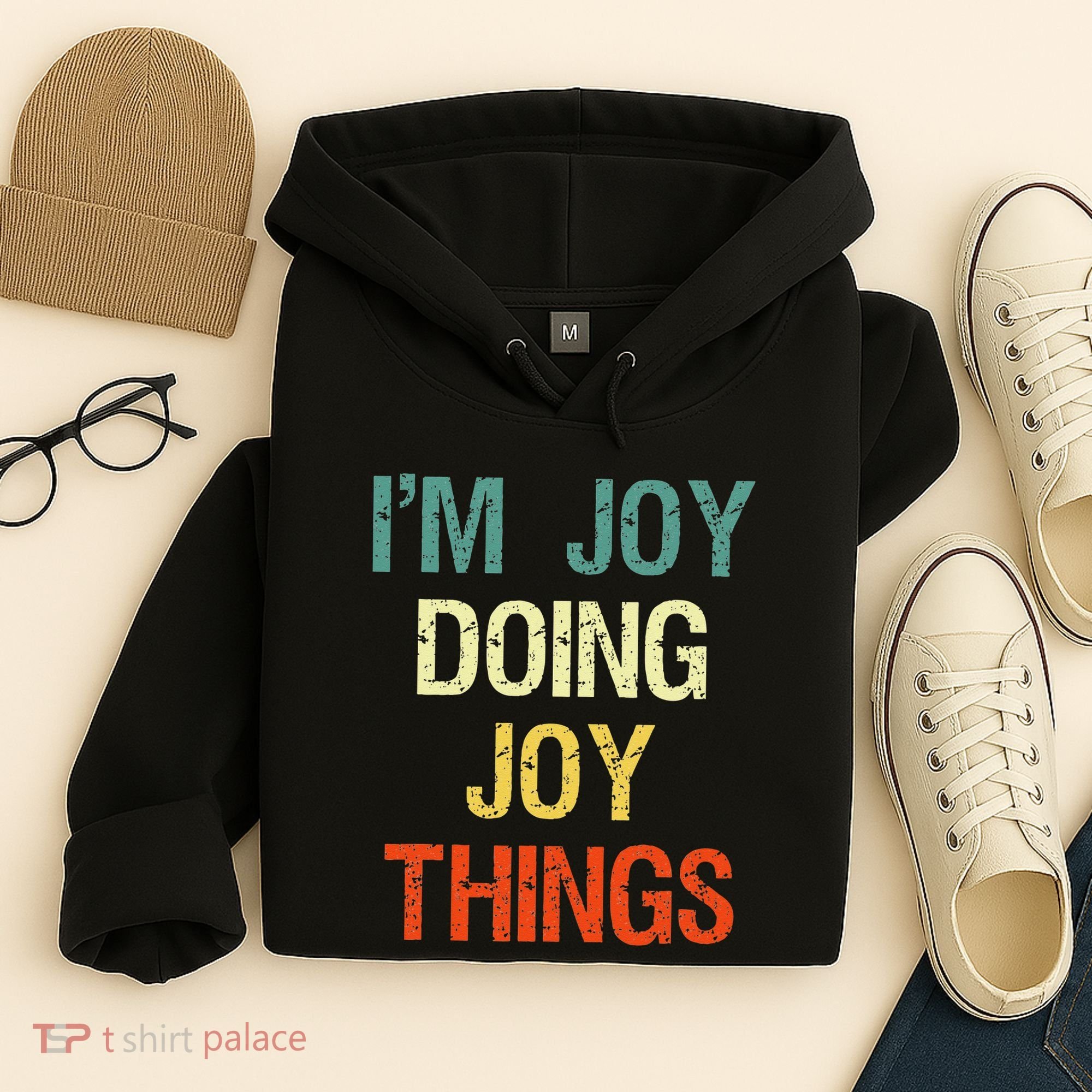 IM Joy Doing Joy Things Personalized First Name Gift Hoodie
