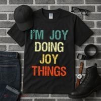 IM Joy Doing Joy Things Personalized First Name Gift Tall T-Shirt thumb 3