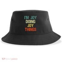 IM Joy Doing Joy Things Personalized First Name Gift Sustainable Bucket Hat thumb 0