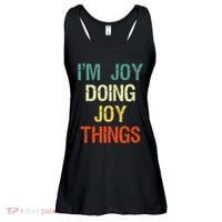 IM Joy Doing Joy Things Personalized First Name Gift Ladies Essential Flowy Tank thumb 0