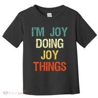 IM Joy Doing Joy Things Personalized First Name Gift Toddler T-Shirt thumb 0