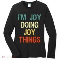 IM Joy Doing Joy Things Personalized First Name Gift Women's Long Sleeve Shirt thumb 0