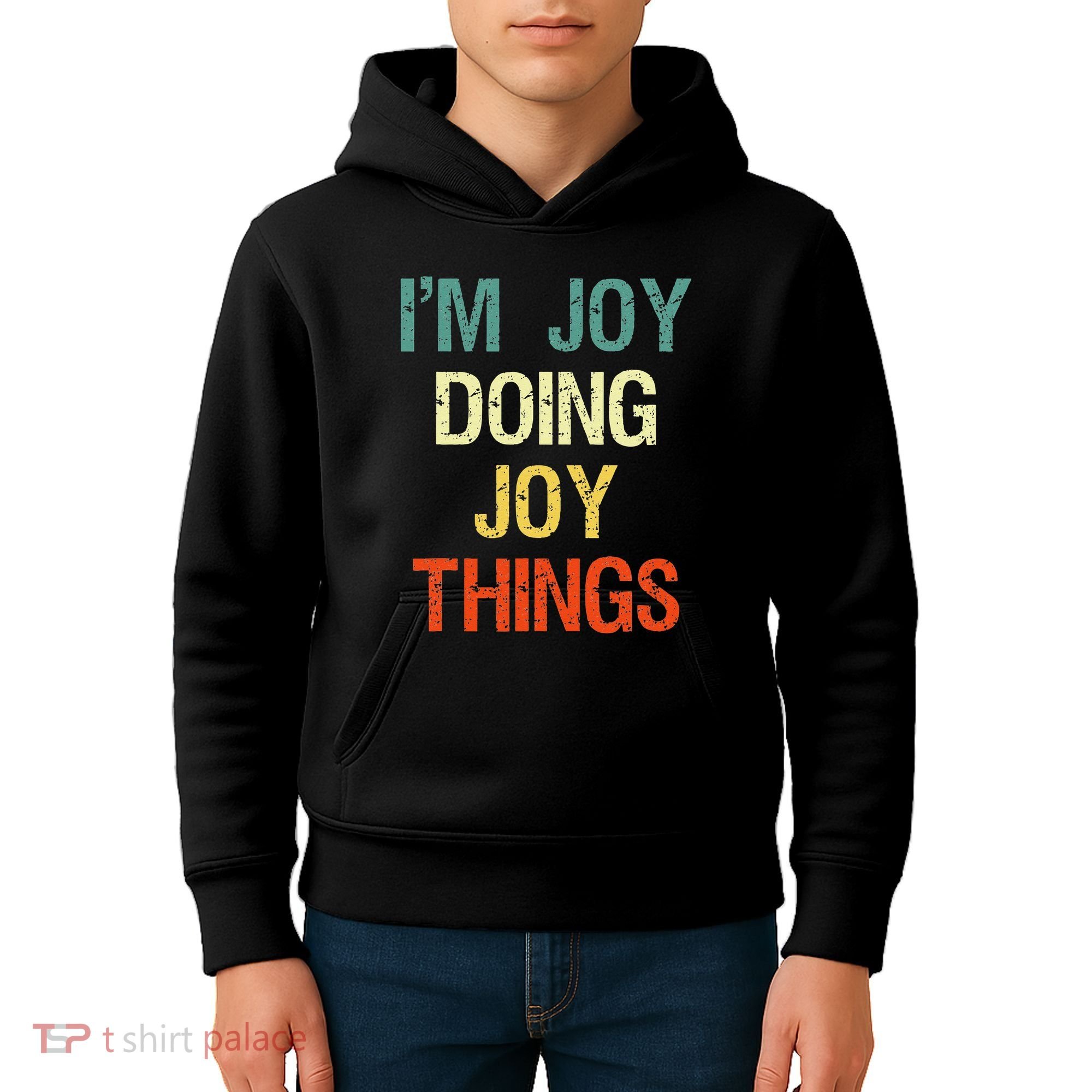 IM Joy Doing Joy Things Personalized First Name Gift Kids Hoodie