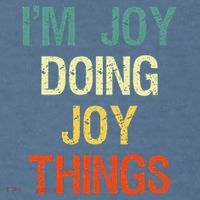 IM Joy Doing Joy Things Personalized First Name Gift Comfort Colors Garment-Dyed Hooded Sweatshirt thumb 2
