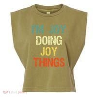 IM Joy Doing Joy Things Personalized First Name Gift Garment-Dyed Women's Muscle Tee thumb 0