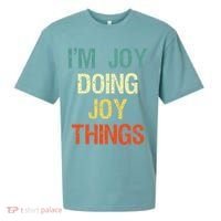 IM Joy Doing Joy Things Personalized First Name Gift Sueded Cloud Jersey T-Shirt thumb 0