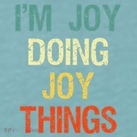 IM Joy Doing Joy Things Personalized First Name Gift Sueded Cloud Jersey T-Shirt thumb 2