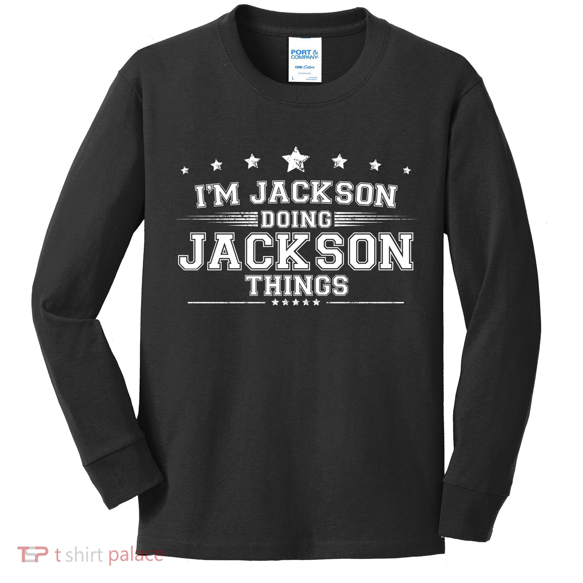 Im Jackson Doing Jackson Things Kids Long Sleeve Shirt