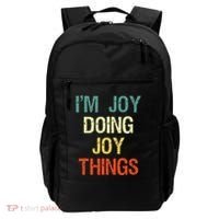 I'M Joy Doing Joy Things Personalized First Name Gift Backpack thumb 0