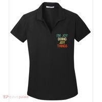 I'M Joy Doing Joy Things Personalized First Name Gift Women's Dry Zone Grid Polo thumb 0