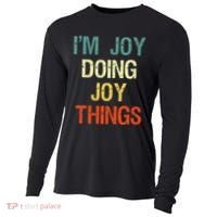 I'M Joy Doing Joy Things Personalized First Name Gift Cooling Performance Long Sleeve Crew thumb 0