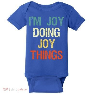 I'M Joy Doing Joy Things Personalized First Name Gift Baby Bodysuit