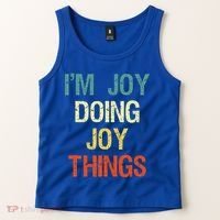 I'M Joy Doing Joy Things Personalized First Name Gift Tank Top thumb 2