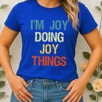 I'M Joy Doing Joy Things Personalized First Name Gift Women's T-Shirt thumb 2