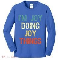 I'M Joy Doing Joy Things Personalized First Name Gift Kids Long Sleeve Shirt thumb 0