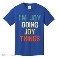 I'M Joy Doing Joy Things Personalized First Name Gift Kids T-Shirt thumb 0
