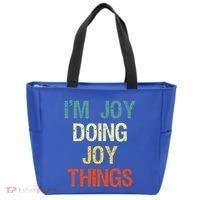 I'M Joy Doing Joy Things Personalized First Name Gift Tote Bag thumb 0