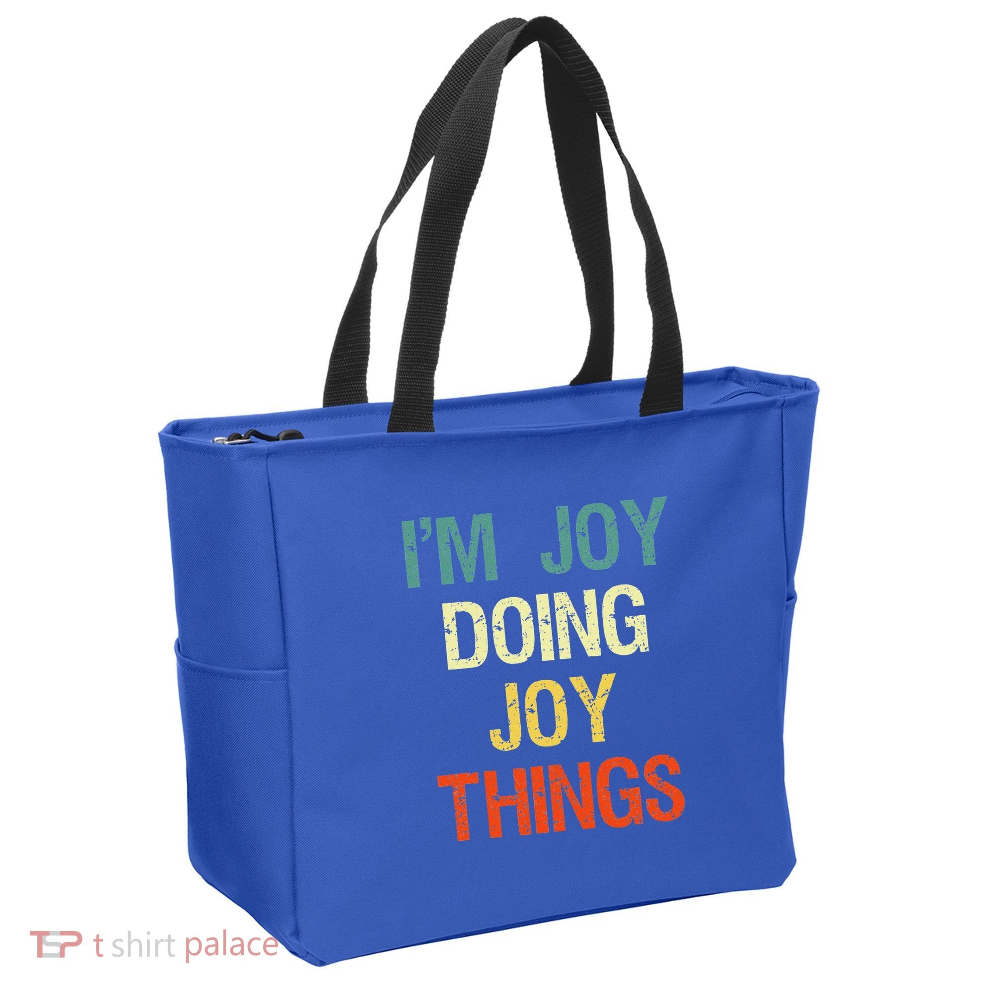 I'M Joy Doing Joy Things Personalized First Name Gift Tote Bag