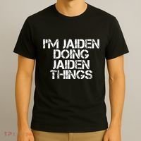 IM Jaiden Doing Jaiden Things Name Funny Birthday Gift Idea T-Shirt thumb 3