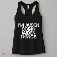 IM Jaiden Doing Jaiden Things Name Funny Birthday Gift Idea Women's Tank Top thumb 3
