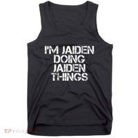 IM Jaiden Doing Jaiden Things Name Funny Birthday Gift Idea Tank Top thumb 0