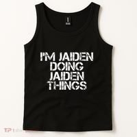 IM Jaiden Doing Jaiden Things Name Funny Birthday Gift Idea Tank Top thumb 2