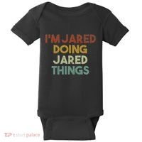 IM Jared Doing Jared Things Funny First Name Jared Baby Bodysuit thumb 0
