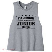 Im Junior Doing Junior Things Women's Racerback Cropped Tank thumb 0