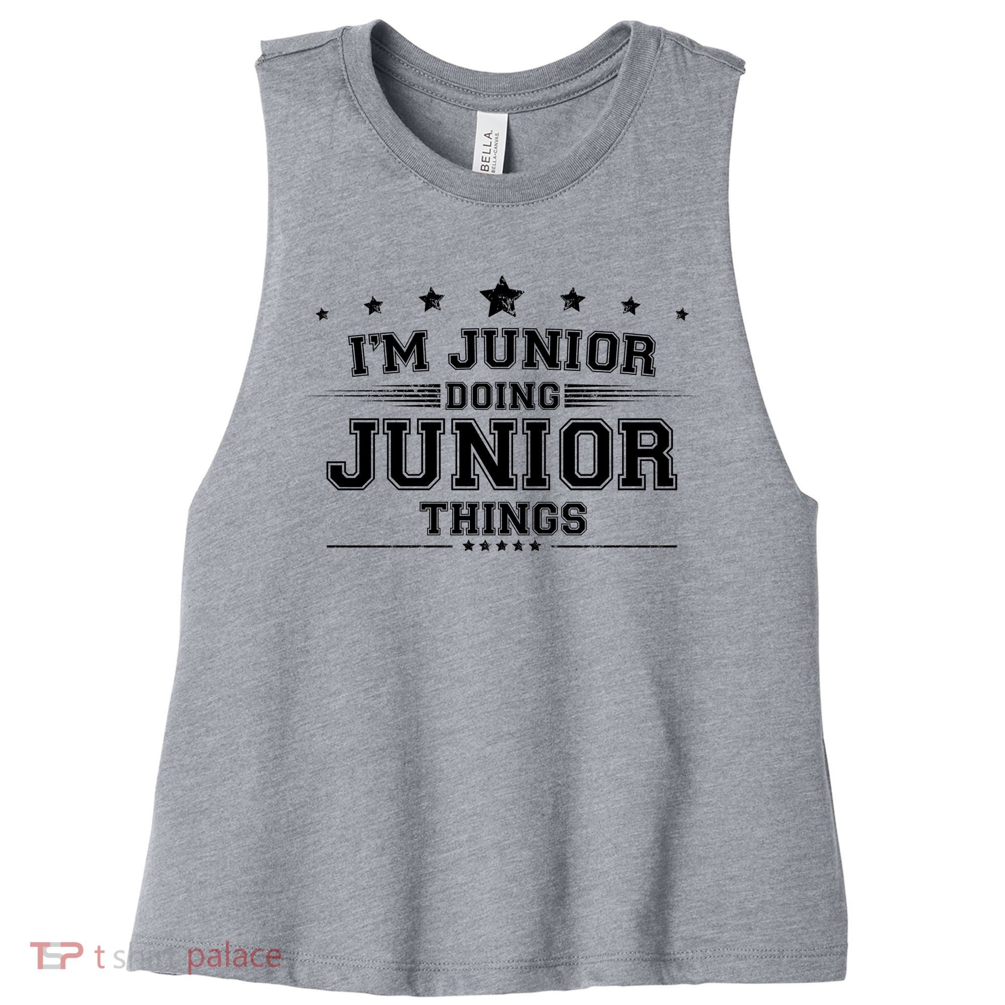 Im Junior Doing Junior Things Women's Racerback Cropped Tank